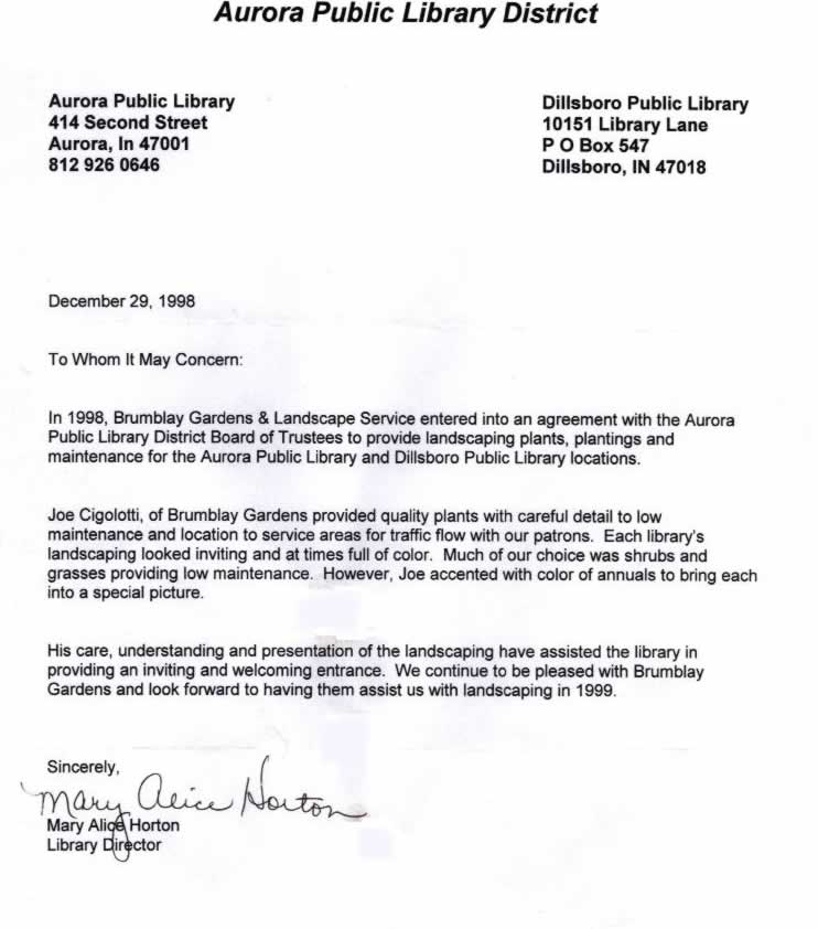 Reference Letter